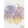 Hello Water Color Greeting Card