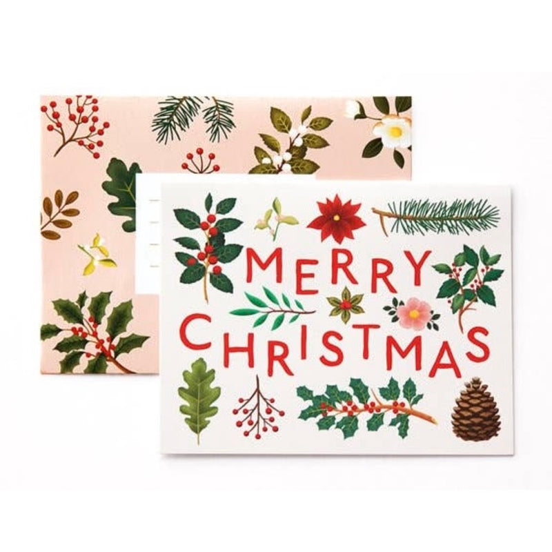 Holiday Plants Merry Christmas Boxed Cards | Putti Christmas Celebrations 