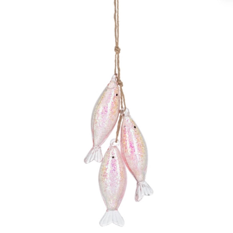 Fish Cluster Glass Ornament