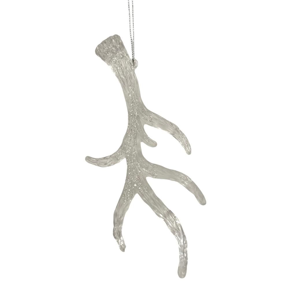 Frosted Antler Ornament