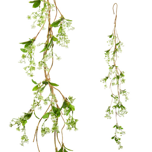 White Flowering Garland | Putti Fine Furnishings 