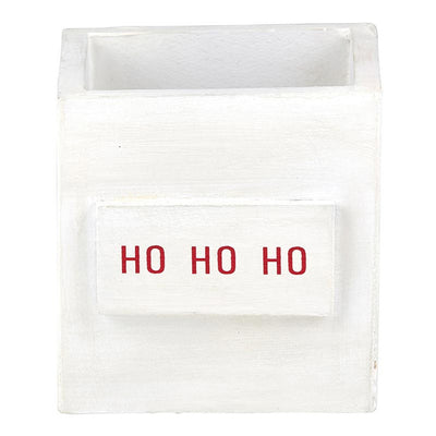 "Ho Ho Ho" Wooden Box  | Putti Christmas Decor