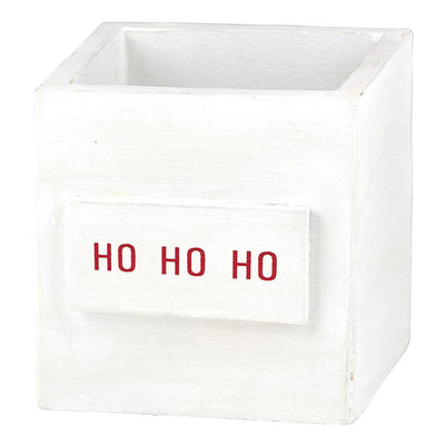 "Ho Ho Ho" Wooden Box  | Putti Christmas Decor