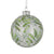 Holly Green Print Glass Ball Ornament