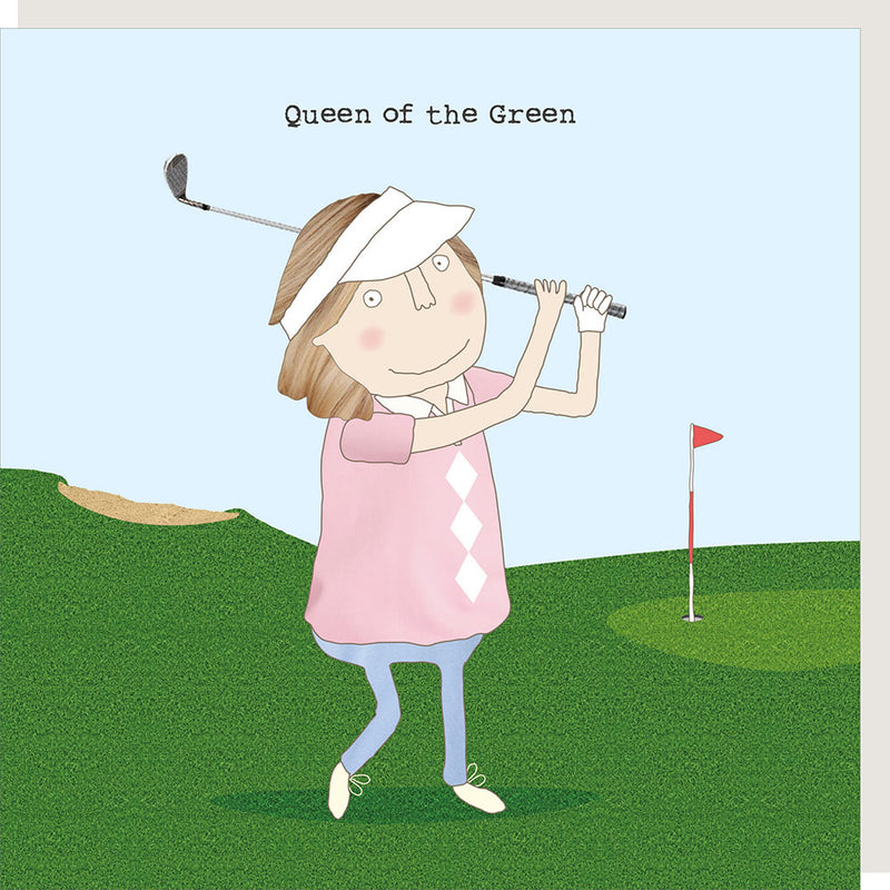 Rosie Made a Thing Greeting Card - Green Queen | Putti Fine Furnishings 