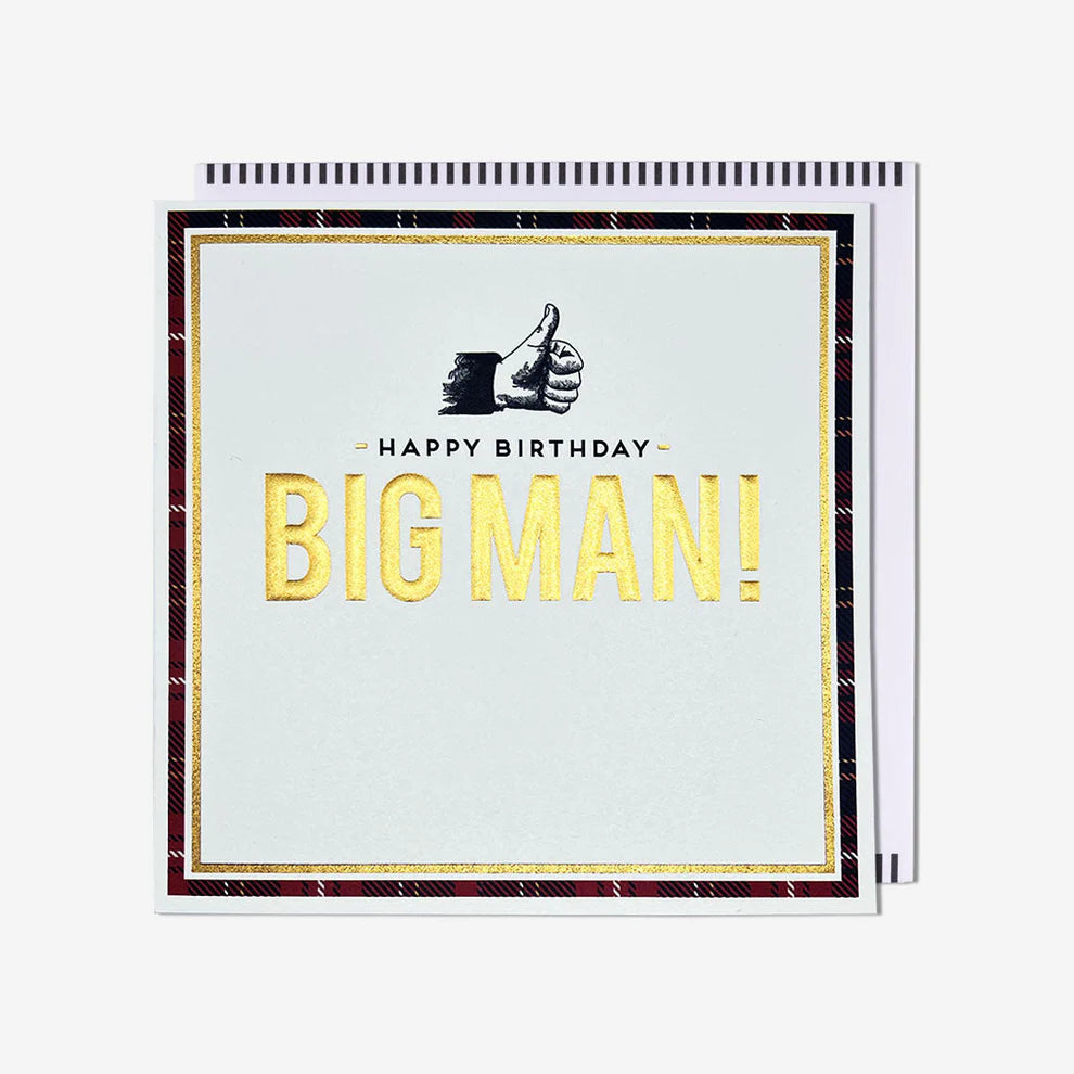 Thumbs Up Big Man! Birthday Card