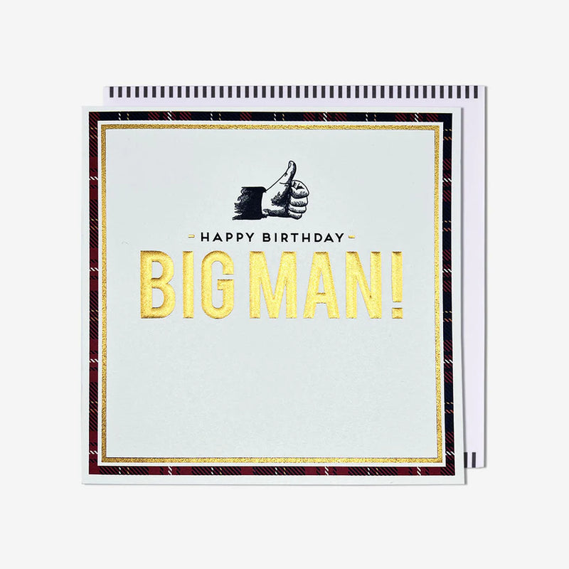 Thumbs Up Big Man! Birthday Card