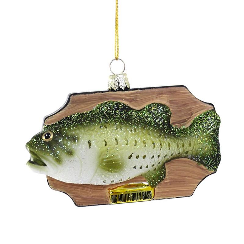 Cody Foster Singing Fish Glass Ornament | Putti Christmas 