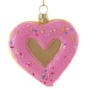Cody Foster I Heart Donuts Glass Ornament