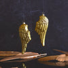 Cody Foster Gold Baroque Angel Wing Glass Ornament | Putti Christmas Decorations