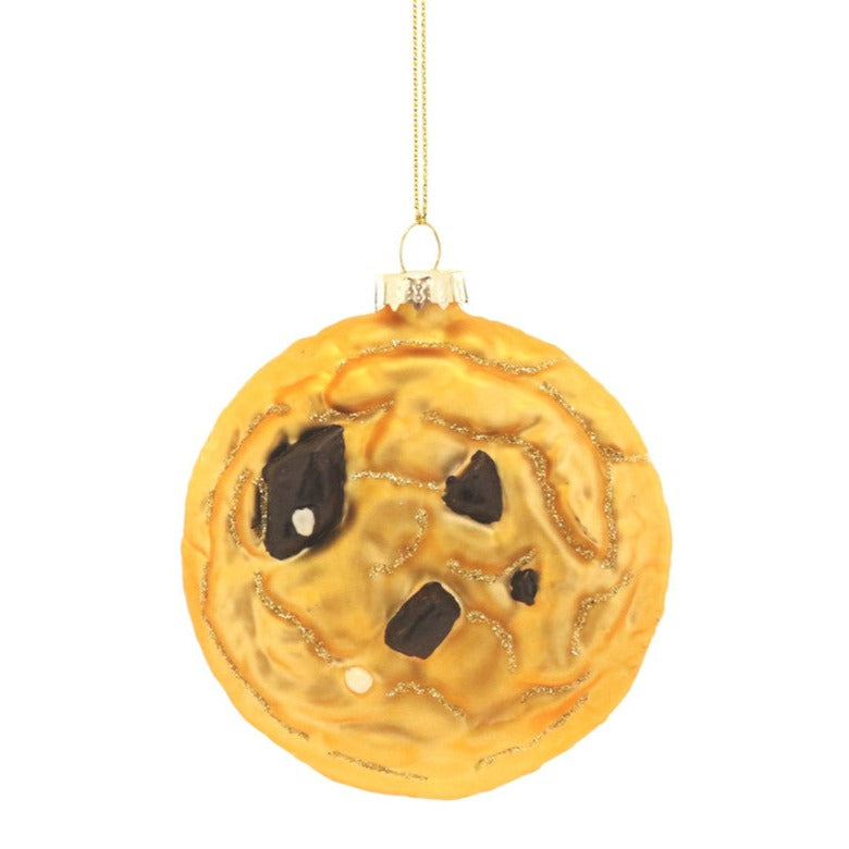 Cody Foster Chocolate Chip Cookie Glass Ornament | Putti Christmas Decorations 
