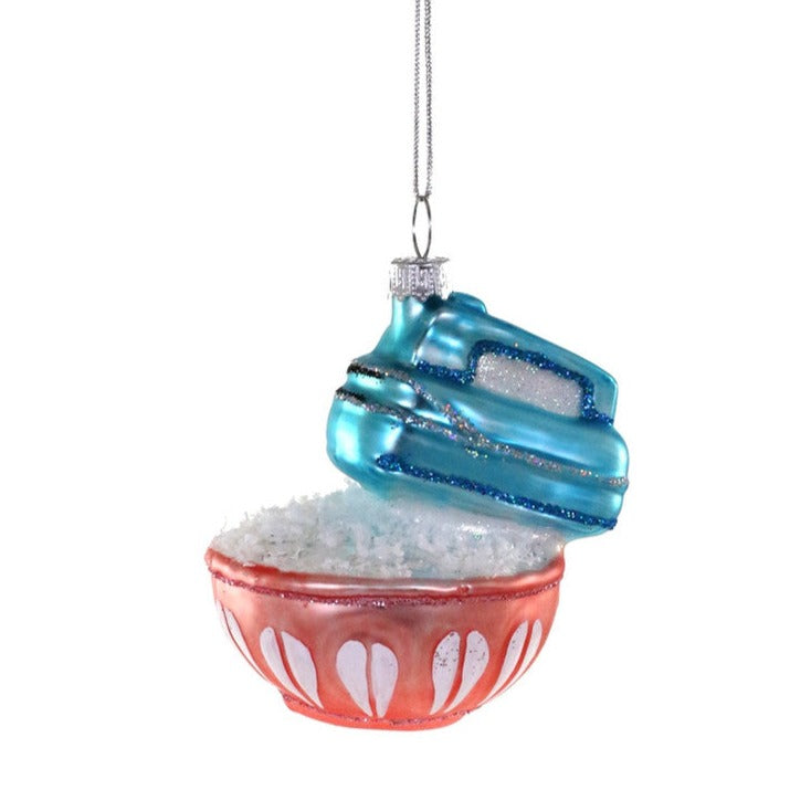 Cody Foster Vintage Hand Mixer Glass Ornament | Putti Christmas Decorations 