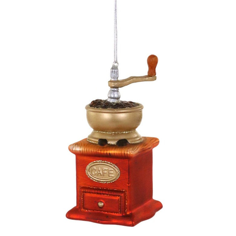 Cody Foster Vintage Coffee grinder Glass Ornament | Putti Christmas Decorations 