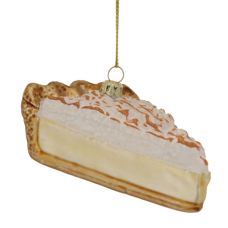 Cody Foster Coconut Cream Pie Glass Ornament | Putti Christmas Decorations 