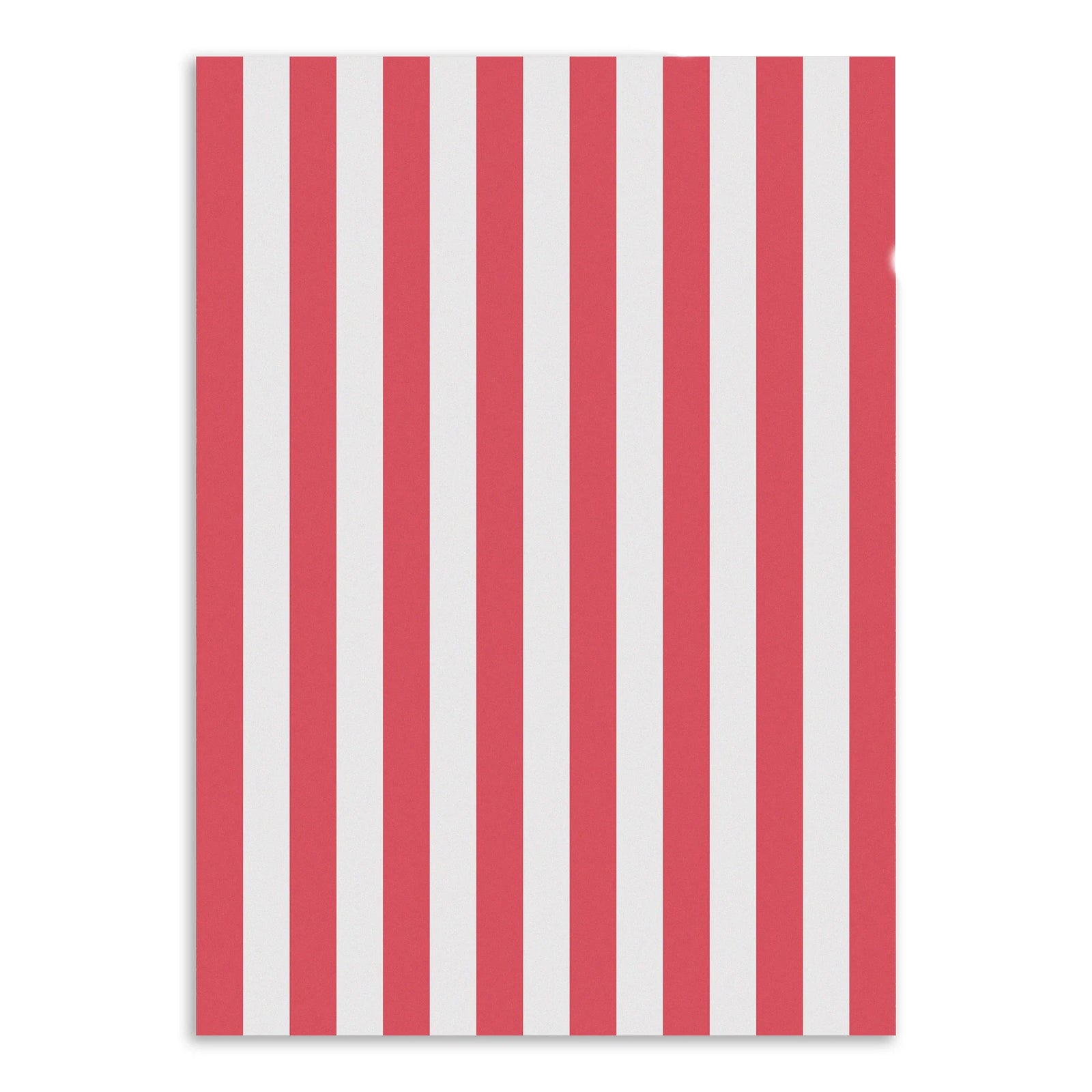 Red and White Stripes Wrapping Paper Sheets