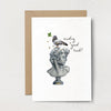 "Sending Good Luck" Pigeon Greeting Card