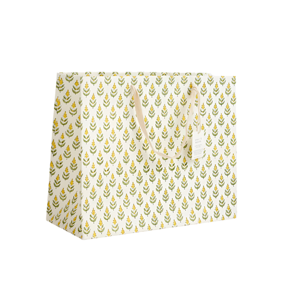 Hand Block Printed Gift Bags Sunshine - Large | Putti Fine Furnishings