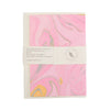 Hand Marbled Greeting Card - Free Spirit Rose Water | Putti Fine Furnishings