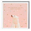 "Happy Christmas" Polar Bear Greeting Card | Putti Christmas