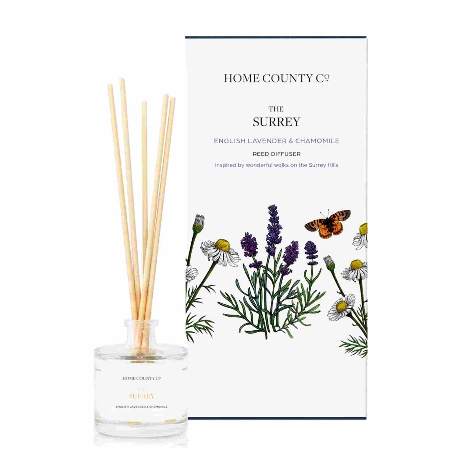 Home County Co. The Surrey - English Lavender and Chamomile Reed Diffuser