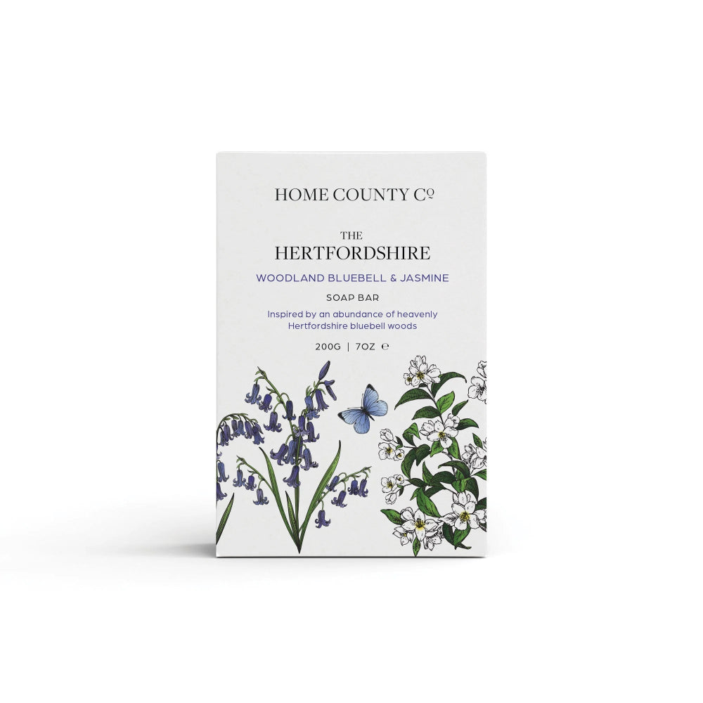 Home County Candles - The Hertfordshire - Woodland Bluebell and Jasmine Soap | Putti 