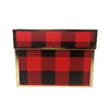 Red and Black Plaid Gift Box