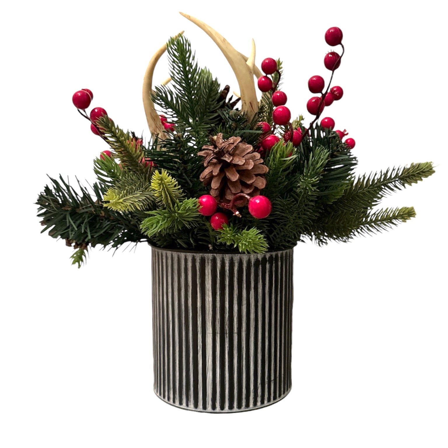 Pine and Antler Arrangement