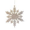 Iridescent Frosted Plastic Snowflake Ornament  | Putti Christmas Canada