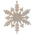 Iridescent Frosted Plastic Snowflake Ornament  | Putti Christmas Canada