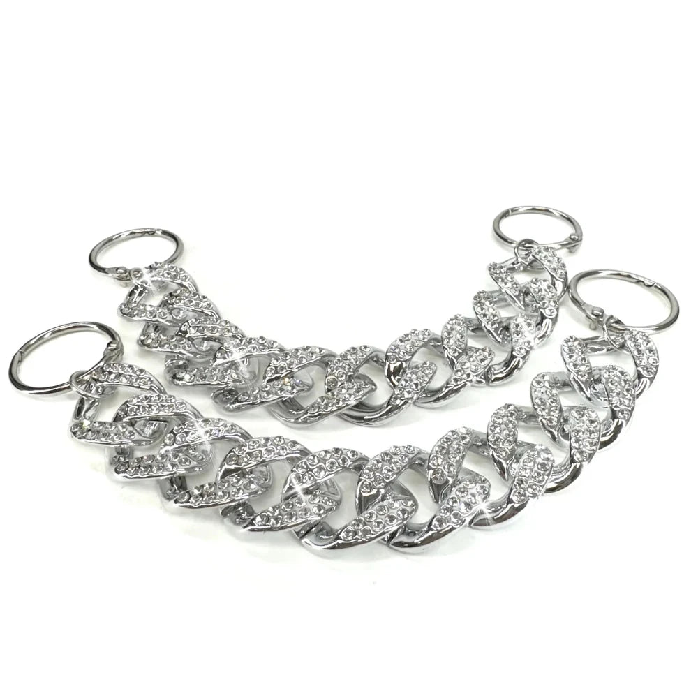 Jacquline Kent Shoe Bling - Silver Chain | Putti Fine Fashions 