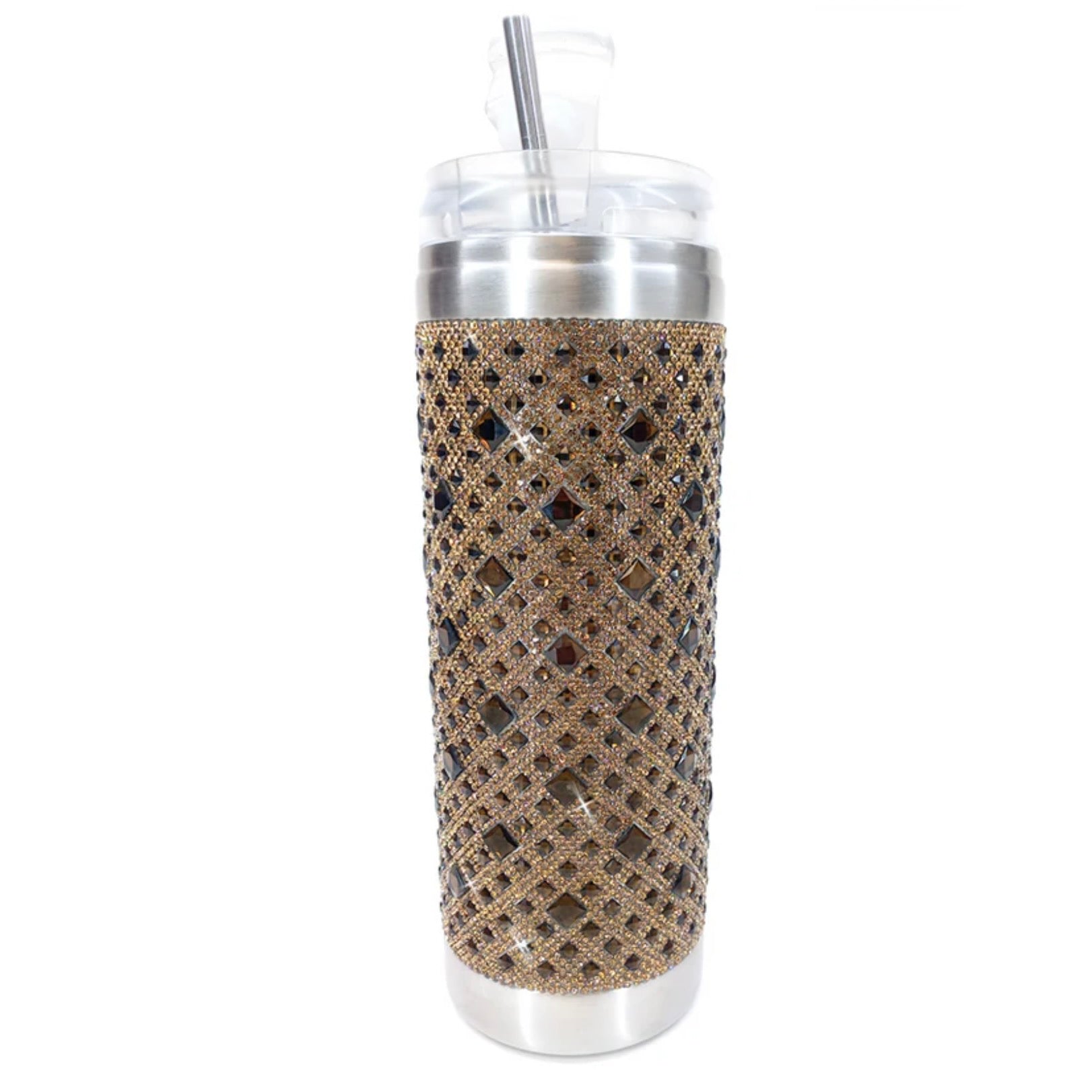 Jacqueline Kent Crystal Tumbler - Brown Diamond | Putti Fine Fashions 