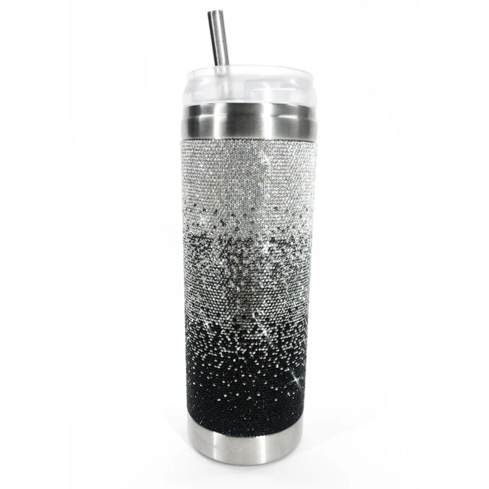 Jacqueline Kent Crystal Tumbler - Ombre Black | Putti Fine Furnishings 