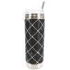 Jacqueline Kent Crystal Tumbler - Black Cross | Putti Fine Furnishings