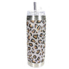 Jacqueline Kent Crystal Tumbler - Wild Leopard  | Putti Fine Furnishings