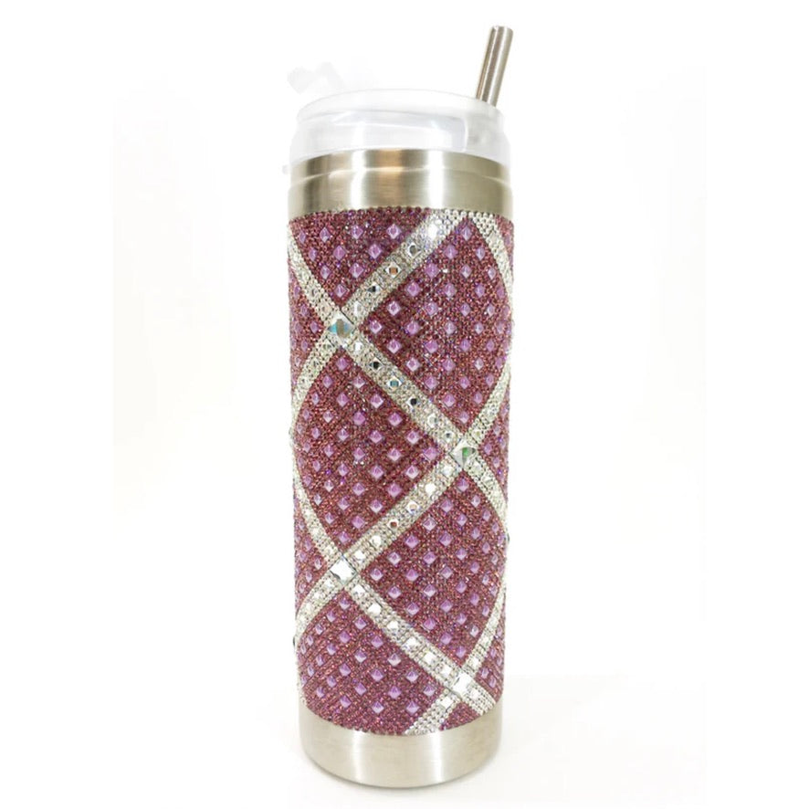 Jacqueline Kent Crystal Tumbler - Mariners Cross Lilac  | Putti Fine Furnishings 