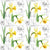 Floral White and Yellow Paper Napkins - Lunch