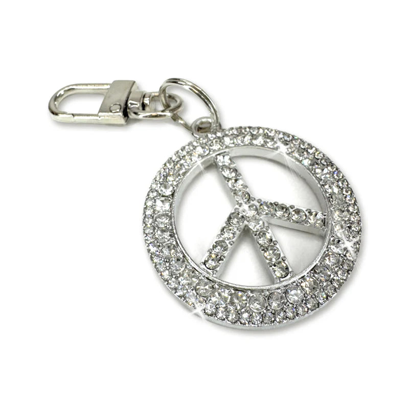 Jacqueline Kent Crystal Peace Sign Charm