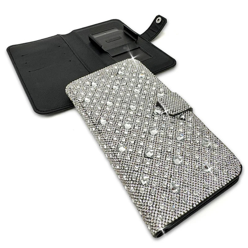 Jacquline Kent Cell Phone Wallet - White Diamond