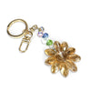 Jacquline Kent Crystal Daisy Key Chain - Amber | Putti Fine Fashions