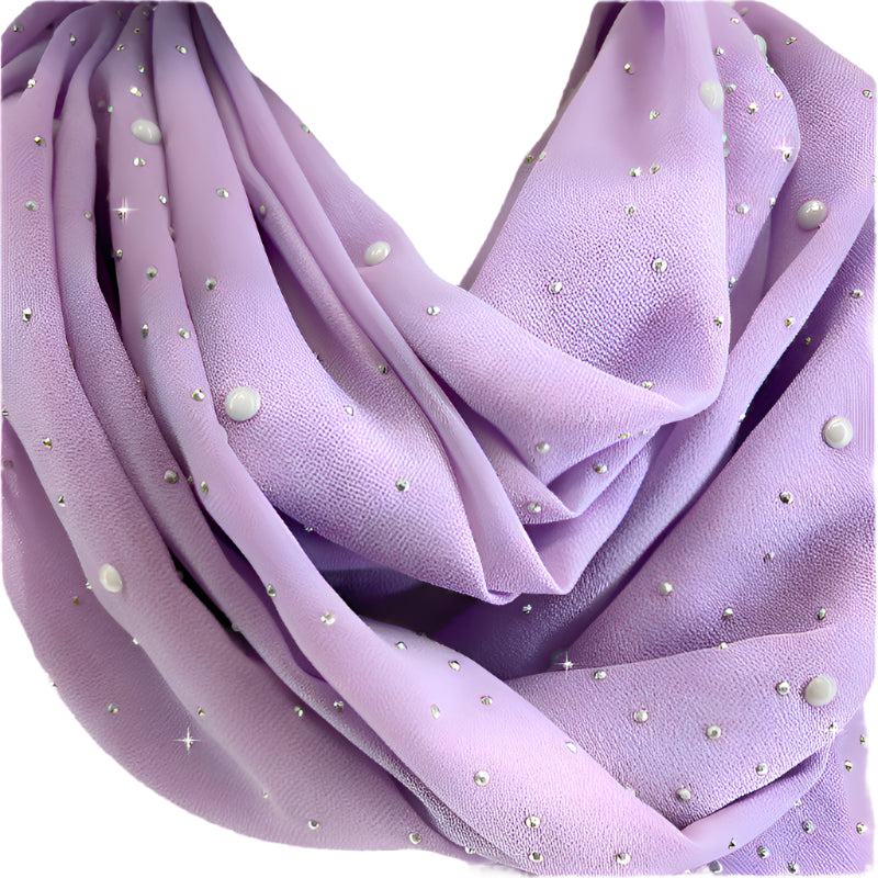Jacquline Kent Embellished Scarf - Purple