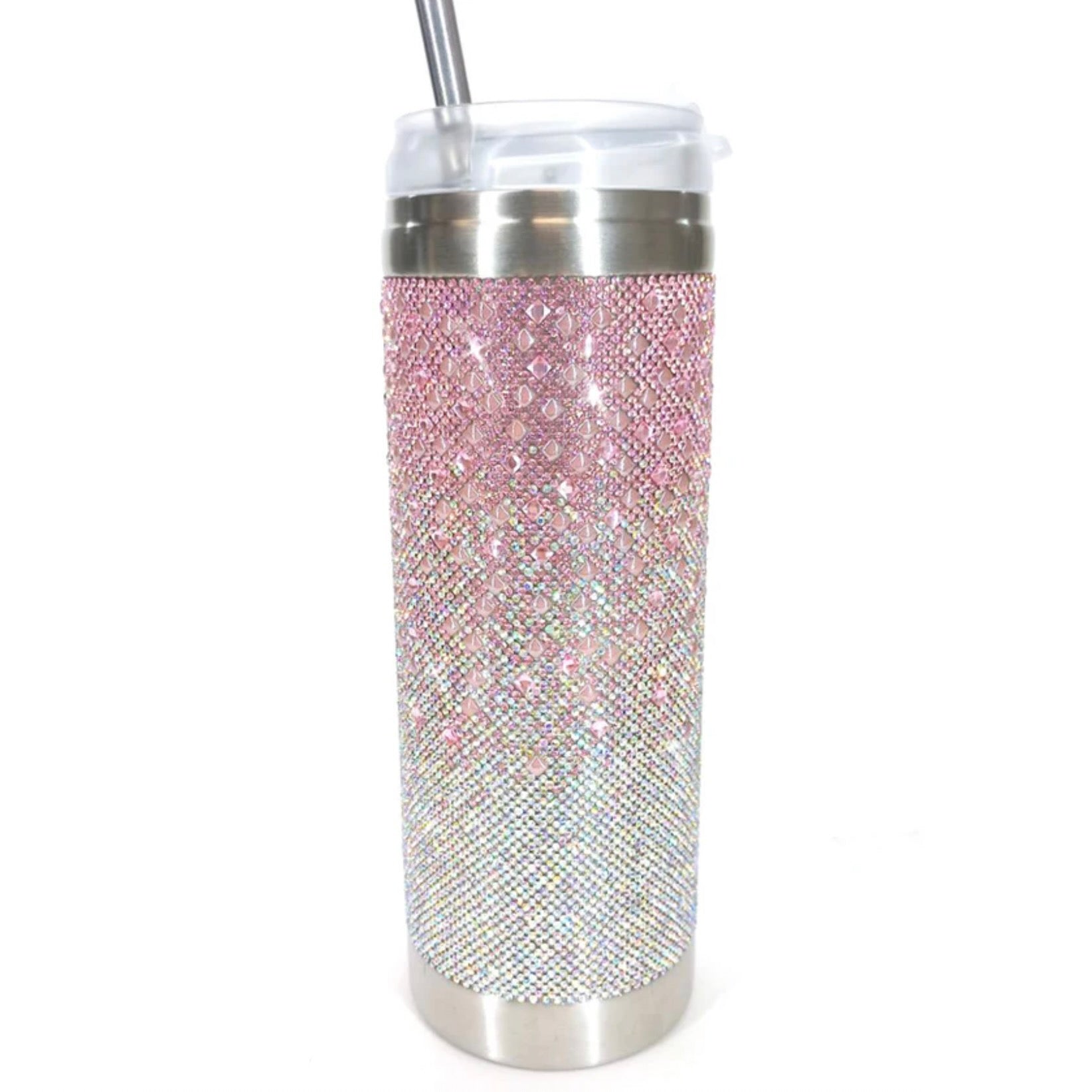 Jacqueline Kent Crystal Tumbler - Pink Ombre | Putti Fine Furnishings 