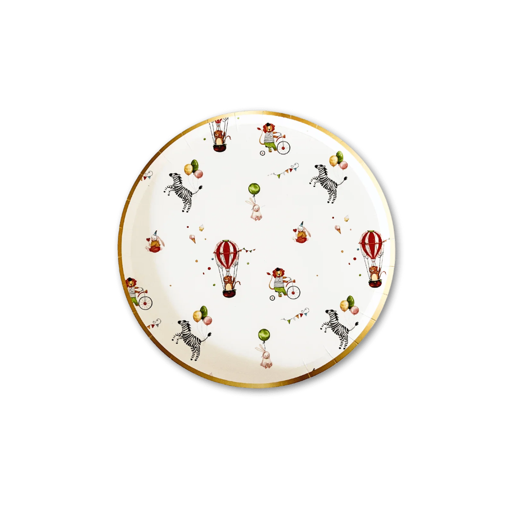 Josi James Carnival Small Paper Plates | Putti Party Supplies 