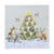 Oh Christmas Tree' Woodland Animals Lunch Napkin | Putti Fine Furnishings 