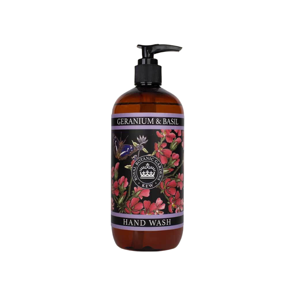 Kew Gardens Geranium and Basil Liquid Soap | Putti Fine Furnishings 