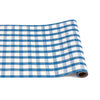 Hester & Cook Painted Check Paper Table Runner - Blue