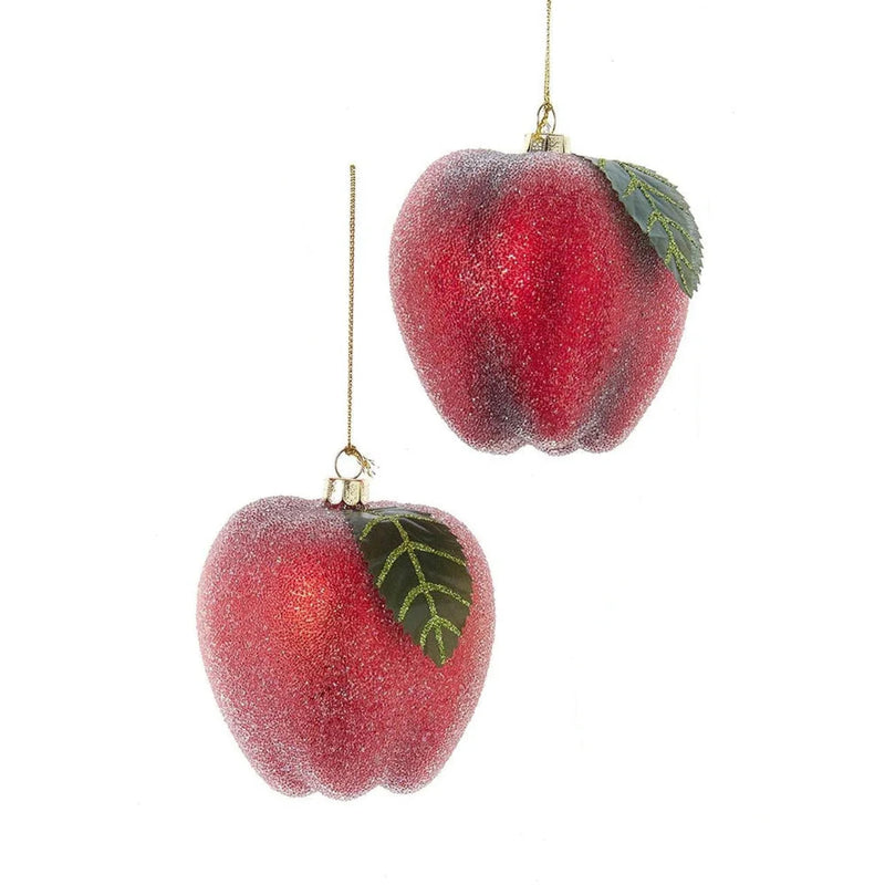 Kurt Adler Frosted Apple Pear Ornament | Putti Christmas Canada