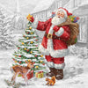 Santa's Xmas Tree Paper Napkin - Lunch