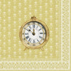 Golden Clock Paper Napkin - Lunch | Putti Christmas Party Supplies