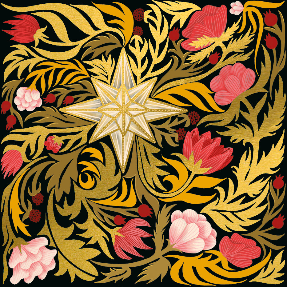 Golden Star Boxed Christmas Cards