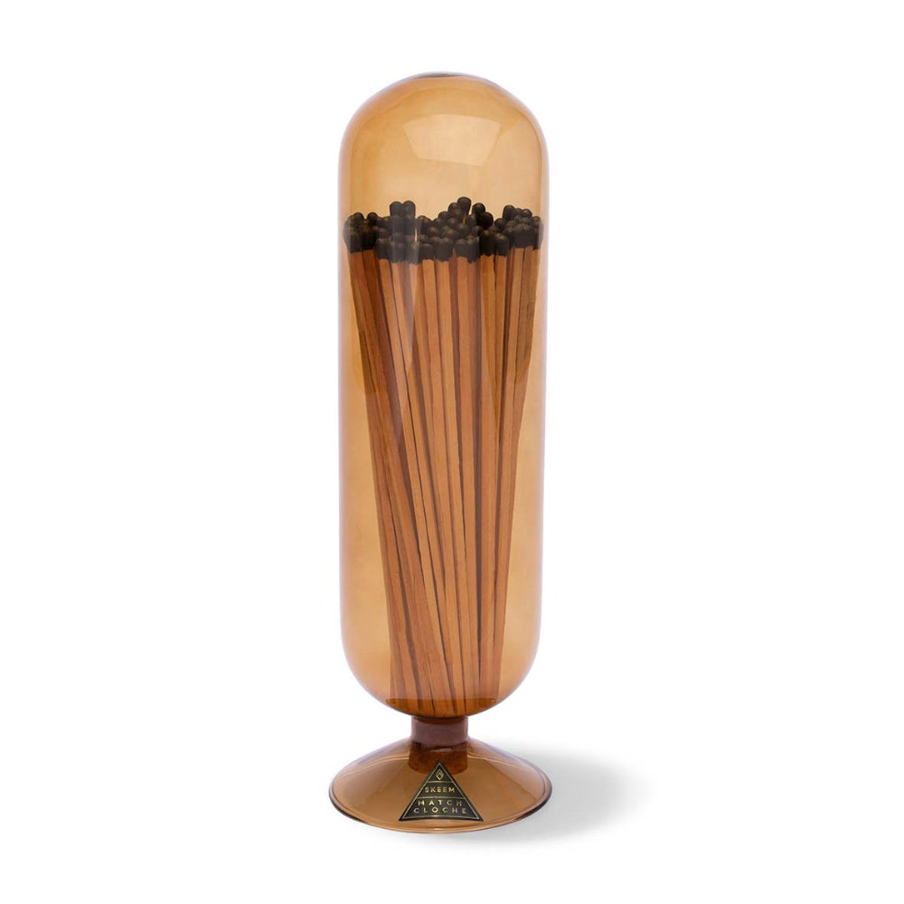 Skeem Design Fireplace Matches Large Cloche - Amber | Putti Fine Furnishings 